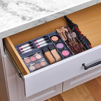Ontel Smart Drawer Organizer - Multi-level Jewelry Holder, Cosmetics Organizer, or Office Drawer Organizer with Adjustable Di
