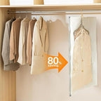 Hanging Vacuum Storage Bags – 4 Pack (2 Long, 2 Short) Hanging Vacuum Seal Bags for Clothing, Closet Organizer Space Saver fo