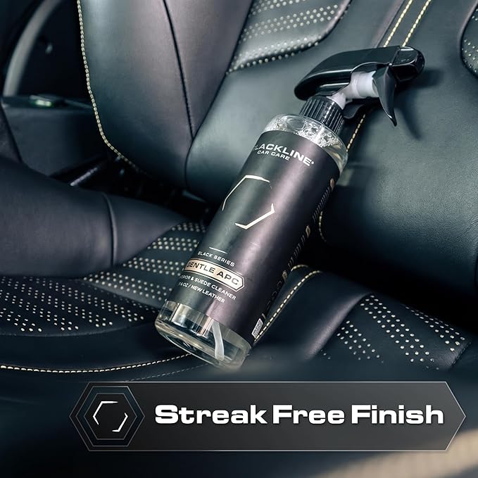 Blackline Car Care - Gentle APC - Streak free total Interior Cleaner and Protectant, Safe for Cars, Motorcycles & More. Leath