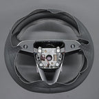 MEWANT DIY Stitching 3D Style Steering Wheel Cover Wrap for Tesla Model 3 Highland 2023-2025/Model Y 2025 Highland for Tesla Model 3/Model Y Accessories(3D Style)