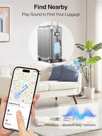 TopMade Smart Luggage Tag with Find My, Premium Leather Luggage Tags for Suitcase, Travel Bags, Backpacks, Anti-Lost Suitcase