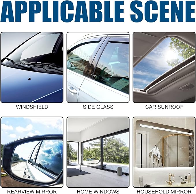 Car Glass Anti Fog Spray,60ml Rainproof Nano Rain Remover Multifunctional Car Glass Coating Agent Water Repellent Coating for