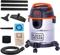 BLACK+DECKER Shop Vacuum Wet and Dry, 5 Gallon 3-in-1 Stainless Steel Shop Vac with Accessories, 4 HP Vacuum Cleaner, for Wor