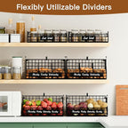 Egg Holder Countertop with Dividers & Labels, 3 Tier Stackable Chicken Egg Holder Egg Baskets for Gathering Fresh Eggs, Egg O