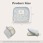 Stratalife Travel Jewelry Case Organizer for Women Portable Jewelry Box with Small Pouches for Gemstones Healing Crystal Brac