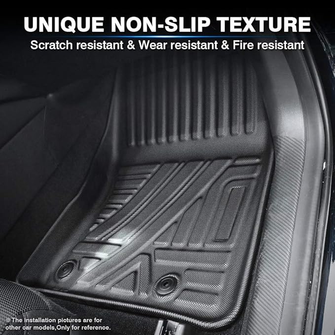 KUST Floor Mats for 2019-2025 2026 Mazda 3 (FWD Only), All Weather TPE Rubber Car Mats for Mazda3 Accessories 1st & 2nd Row Liners Non-Slip High Side