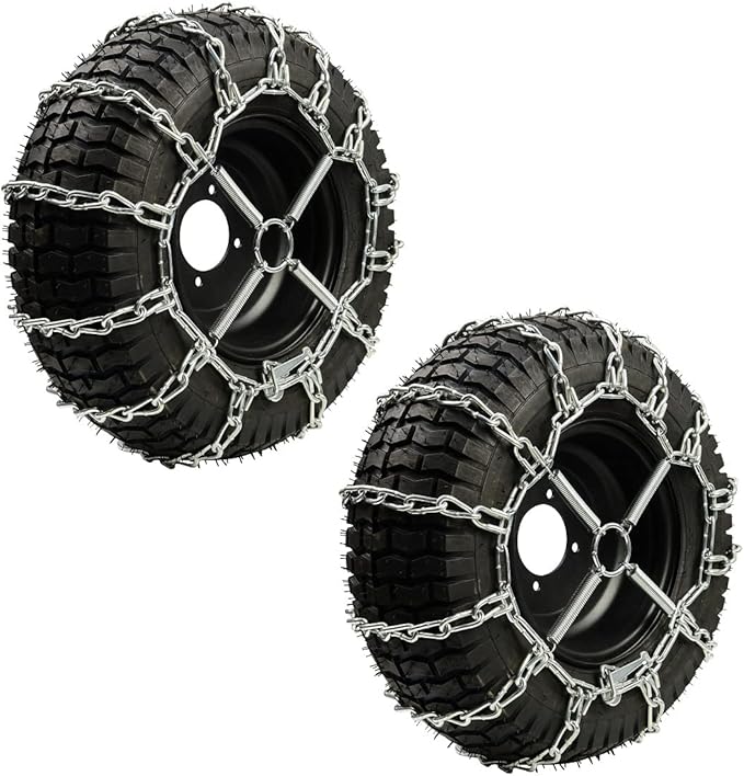 1 Pair Tire Chain Tensioners Snow Chain Tensioners for Lawn Tractor, Garden Tractor Rider, Snow Blower(15x4.8-8,15x6.5-8, 16x