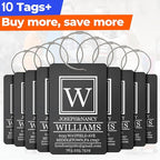 10 PCS Personalized Luggage Tags, Custom Engraved Aluminum Luggage Tags for Family, Metal Luggage Tags for Suitcases, Backpac