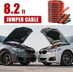 Car Roadside Emergency Kit, Vehicle Truck Safety Emergency Road Side Assistance Kits with Jumper Cables, Red