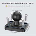 OHLPRO Tablet Mount for Truck - Heavy Duty Drill Base Tablet Holder for Car Dashboard, iPad Holder for All 5"-13" iPad Pro Samsung Galaxy Kindle fire Tablets and Car Wall etc. - 8-inch Arm