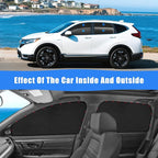 ZATOOTO Car Window Shades for Honda CR-V 2017-2022, Custom Fit Suede Car Window Covers for 100% UV & Privacy Protection, Heat Insulation, 4 Packs Side Window Sun Shade for Family Travel, Baby, Pets