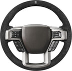 MEWANT Hand Stitch Hive Embossed Athsuede Steering Wheel Cover for Ford F150 Expedition 2018-2021 Ford F150 Accossory