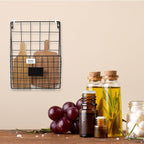 1 Pc Storage Racks, Metal Wire Wall Mounted Magazine Holder, Wall Hanging Organizer holder for Mail Files, Newspapers, Magazi