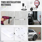 Lawnldyll Garage Parking Sensor Aid, Garage Stopper for Parking Car, Adjustable Car Stop Assistant with Red/Yellow/Green LED 