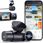 Vantrue N4S 3 Channel Front Inside Rear Dash Cam, 2.7K+1440P+1440P WiFi Dash Camera w/PlatePix™, STARVIS 2 x HDR x IR Night V