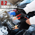 AUTODECO Car Roadside Emergency Kit, Car Safety Kit Portable Vehicle Kits for Emergency with Jumper Cables, Tow Straps, Safet