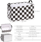 Hinwo 2-Pack Large Canvas Fabric Storage Basket with Handles, 33L/8.6-Gal Rectangle Bin, Collapsible Storage Box, Clothes, To