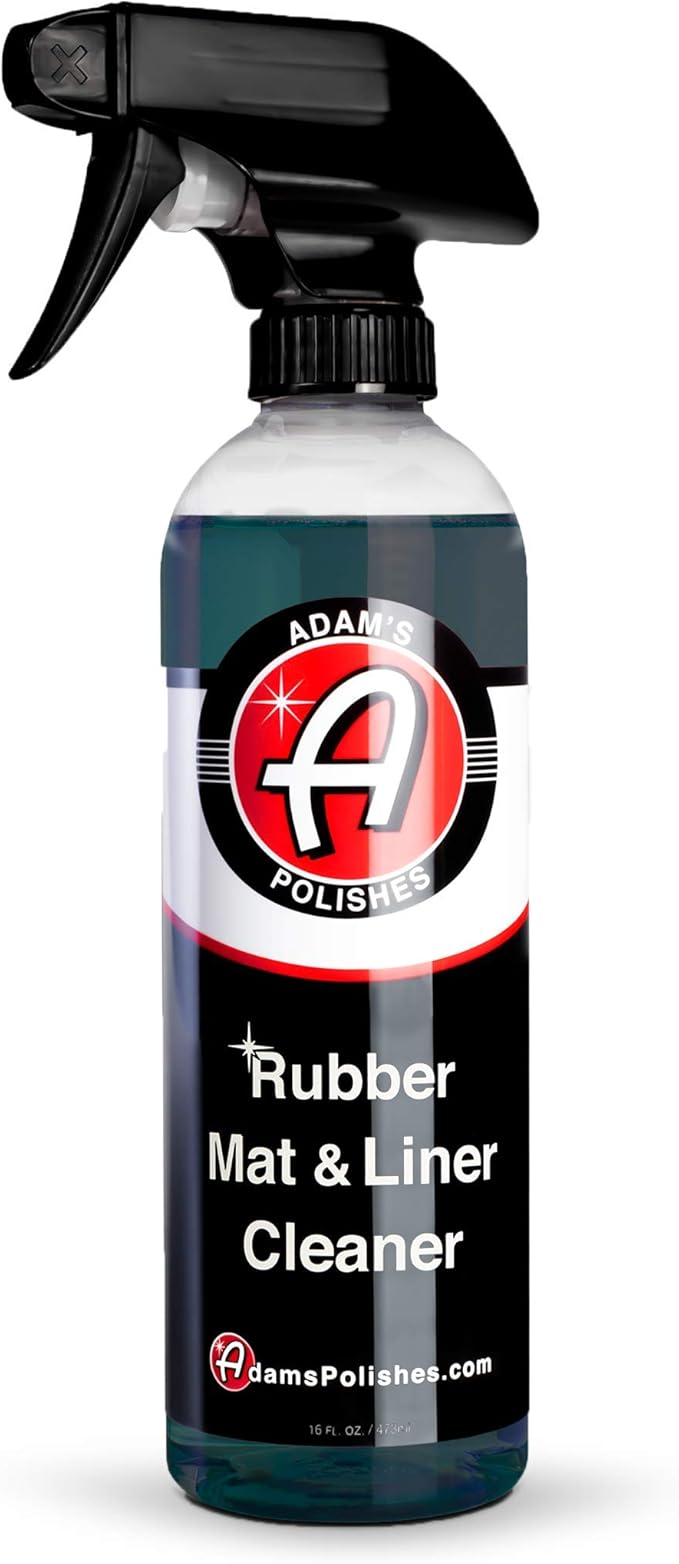 Adam's Rubber Mat & Liner Cleaner 16oz - Floor Mat Cleaner Restores Rubber, Plastic & Vinyl Mats For Car Detailing, Alos Work