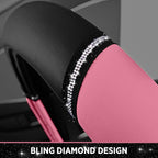Road Comforts Leather Steering Wheel Cover - Made with PVC Leather - Anti-Slip, Universal Fit 14 1/2 inches to 15 inches - Pi