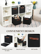Temary 11x11 Storage Cubes Fabric Cube Storage Bins with Handles Clothes Storage Boxes Baskets for Organizing Home, Shelf, Cl