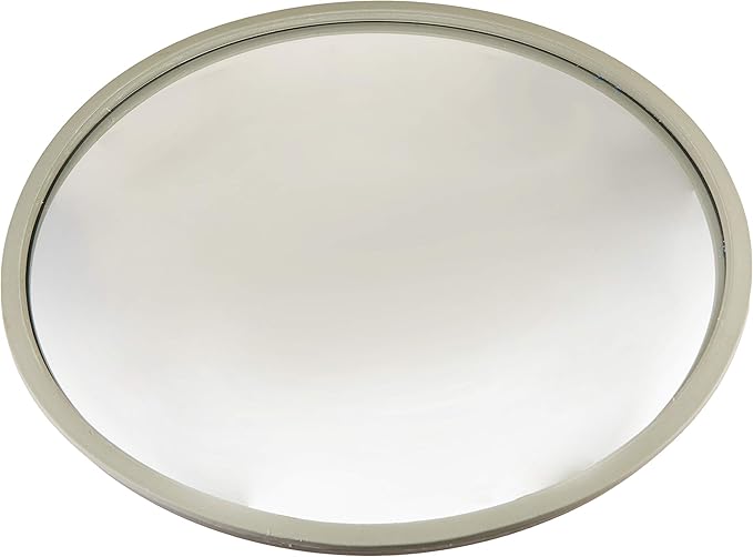 OC1200 Acrylic Convex Wall Mount Mirror, 12",Off-white