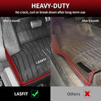 LASFIT Floor Mats Fit for Lincoln MKC 2019 2018 2017 2016 2015 TPE All Weather Floor Liners Custom Fit Car Mats 2015-2019 Accessories, 1st and 2nd Rows Floor Mats - Black