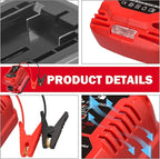 Jump Starter Adapter for Craftsman 20V V20 Battery, 11AWG 30A Auto Booster Cables, Portable Car Jump Starter for Up to 3.5L Engine, 12V Emergency Jump Box Using Power Tool Battery