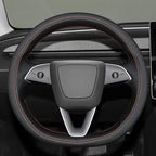 MEWANT DIY Stitching 3D Style Steering Wheel Cover Wrap for Tesla Model 3 Highland 2023-2025/Model Y 2025 Highland for Tesla Model 3/Model Y Accessories(3D Style)