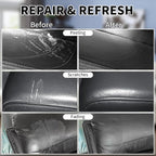 Black Leather Recoloring Balm with 100ml Mink Oil,Leather Couch Scratch Remover,Leather Repair kit for Vinyl Furniture and Ca