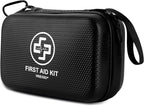 Premium First Aid Kit, 320 Piece Waterproof Hard Shell Eva First Aid Kit for Home, Camping, Cars, Hiking, Travel, Businesses 