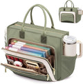 LOVEVOOK Teacher Tote Bag for Women,Laptop bag with Large Cup Holder,Work bag with Accordion File Organizer Pocket,Multi-Pock
