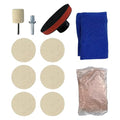 9Pcs/Set Glass Polishing Kit, 100g Cerium Oxide Powder Polishing Kit with Towel Polishing Wheels Set Polish Pads, Deep Scratc
