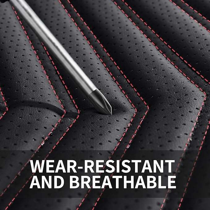 Nappa Leather Car Seat Covers Front Seats, Car seat Protector, Waterproof Car Seat Cushion, Universal Automotive Seat Covers 