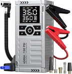 Car Battery Jump Starter with Air Compressor - 4500A Battery Jumper Starter Portable (9.0 Gas/8.0L Diesel) with 150PSI Tire