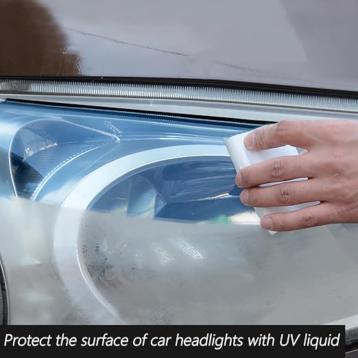 VIBRATITE Car Headlight Restoration Kit, 3 Inch Car Polishing Sanding Kit with 1/4 Inch Shank Backing Pad, Drill Buffing Sponge Pads, Soft Interface Pad, Headlight Lens Cleaner and Restorer, 37PCS