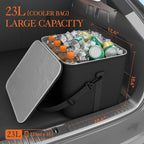 HOTOR Cooler Bag for Trunk Organizer - Portable Cooler for Car Organizer, Leakproof Car Cooler for Vehicle, Soft Small Cooler F