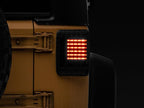 Raxiom Smoked LED Tail Lights Set Assembly Iconic Styling Fits Jeep Wrangler JK 2007-2018