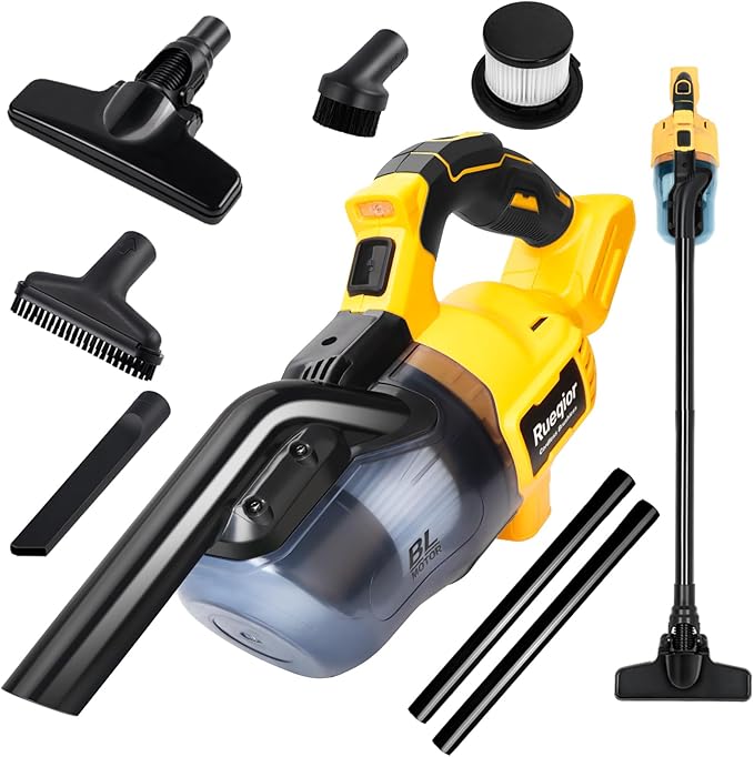 Cordless Vacuum Compatible with DeWalt 20V Battery, 5 in 1 Brushless Vacuum Cleaner with 50KPA 500W Powerful Motor, 50 CFM Po
