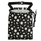 Daisy Flower Car Trash Bag - Waterproof Car Trash Bag Hanging Leakproof Car Garbage Bag - Washable Reusable Trash Bag for Car Interior Hanging Organizer Storage Vehicle Travelling Camping