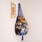Amdermi Stuffed Animal Storage Toy Hammock Corner Hanging Net for Stuff Animal Storage Macrame Toy Display Plushie Toy Holder
