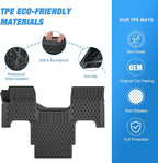 Nilight TPE Floor Mats for Volvo VNL 300 430 630 670 730 780 2004-2018 Volvo VT Models 2006-2010 All Weather Custom Fit Heavy Duty Floor Liners