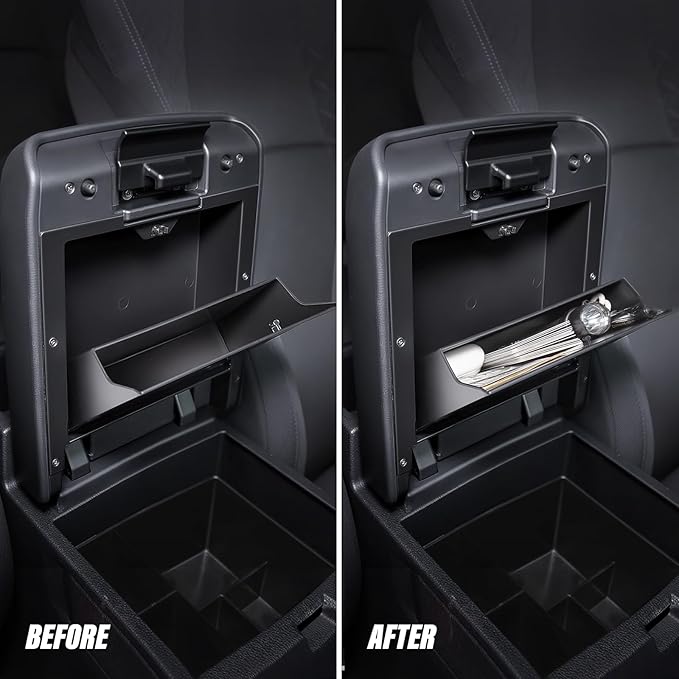 Center Console Organizer (3-piece set) for Tacoma 4th Gen (2024-2026) - Not for Hybrid - for Tacoma Accessories