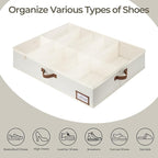 Storage Bins with Under Bed Shoe Storage