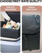 Owleys Trunk Organizer For Car - Collapsible Storage Bins - Keep Groceries, Sports Gear & Tools Secure On Road Trips - Best