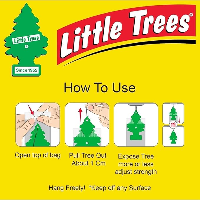 LittIe Trees Car Freshener, Black Ice Scent, 10-Pack