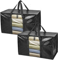 BALEINE 2-Pack Oversized Moving Bags with Reinforced Handles, Heavy-Duty Storage Tote Moving Supplies for Packaging, Camping 