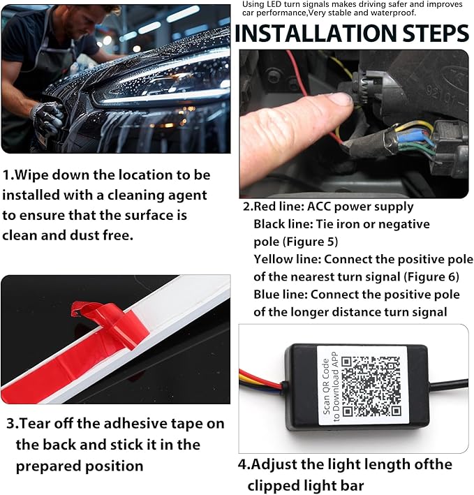 Car Led Lights Exterior RGB Hood Light Strip IP68 Waterproof Multicolor Dynamic Scan Start Up Hoodbeam Kit Compatible with Chevy Silverado 1500 2500,Truck,SUV,APP Control,12V(RGB, 59inch)