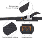 Ayaport Lashing Straps with Stainless Steel Buckles Adjustable Cam Buckle Tie Down Cinch Strap for Packing Black
