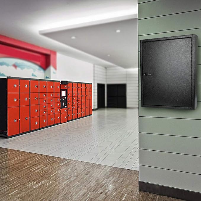 KYODOLED 100Keys Key Cabinet Organizer, Key Lock Box Wall Mount with Code, Large Keys Storage Combination Lock Box for Home, 