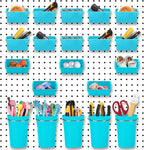 Yookeer 20 Pcs Pegboard Bins and Cups with Hooks and Loops Peg Assortment Organizer Accessories Various Tool Organizer Pegboa